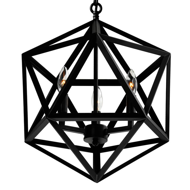 Amazon 3 Light Black Pendant
