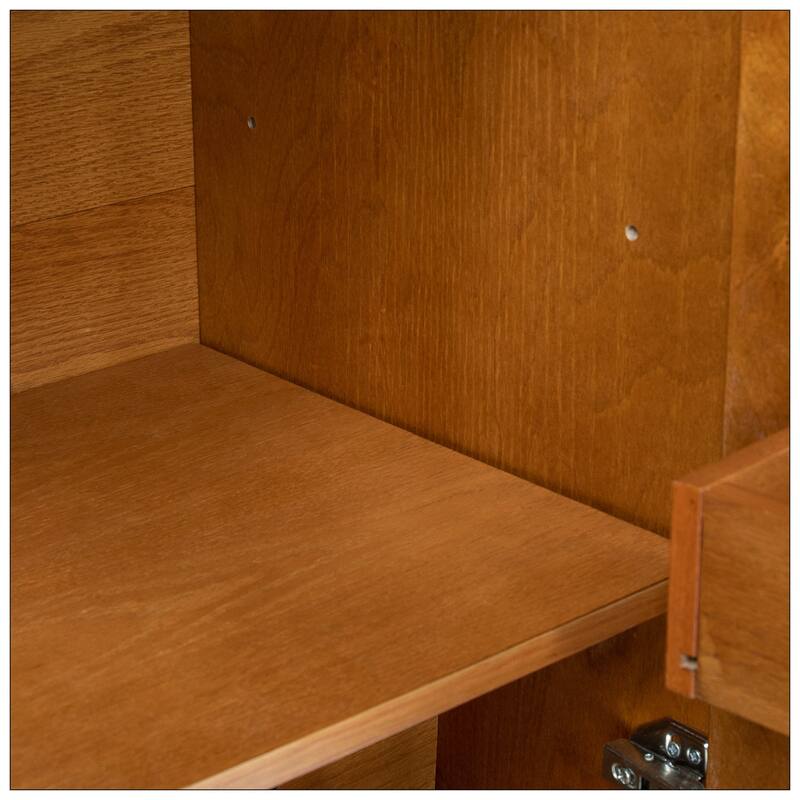 31.5" Liquor Cabinet with Wine Glass Holder
