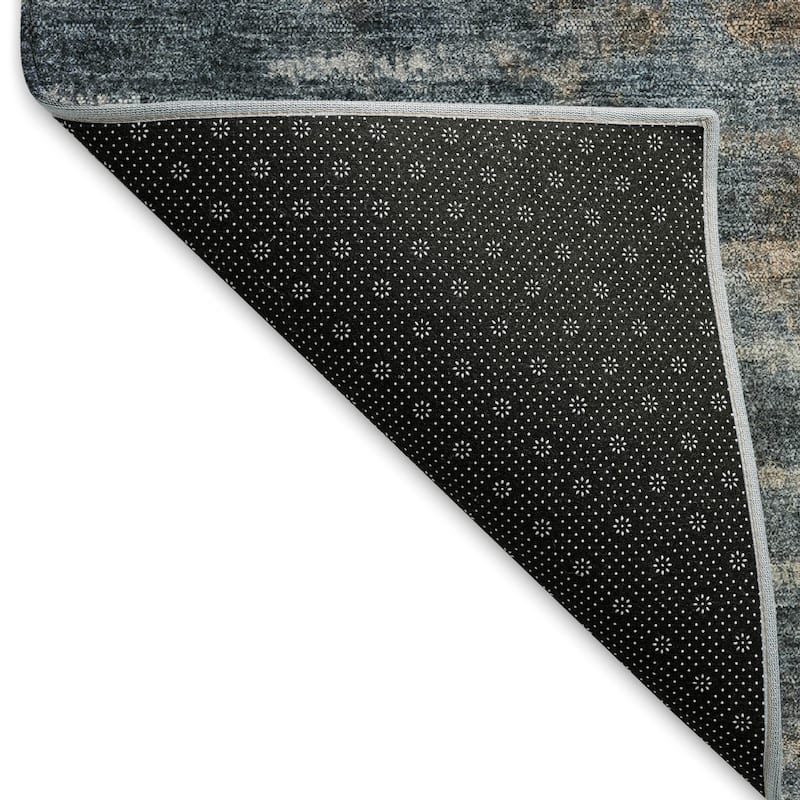 Machine Washable Indoor/ Outdoor Contemporary Ombre Chantille Rug