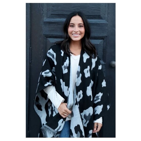 leopard print pashmina shawl