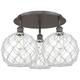 Option Oil Rubbed Bronze / Clear Glass with White Rope