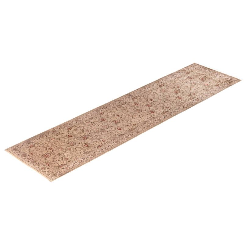 Overdyed One-of-a-Kind Hand-Knotted Runner Rug - Beige - 2' 6" x 10' 1"