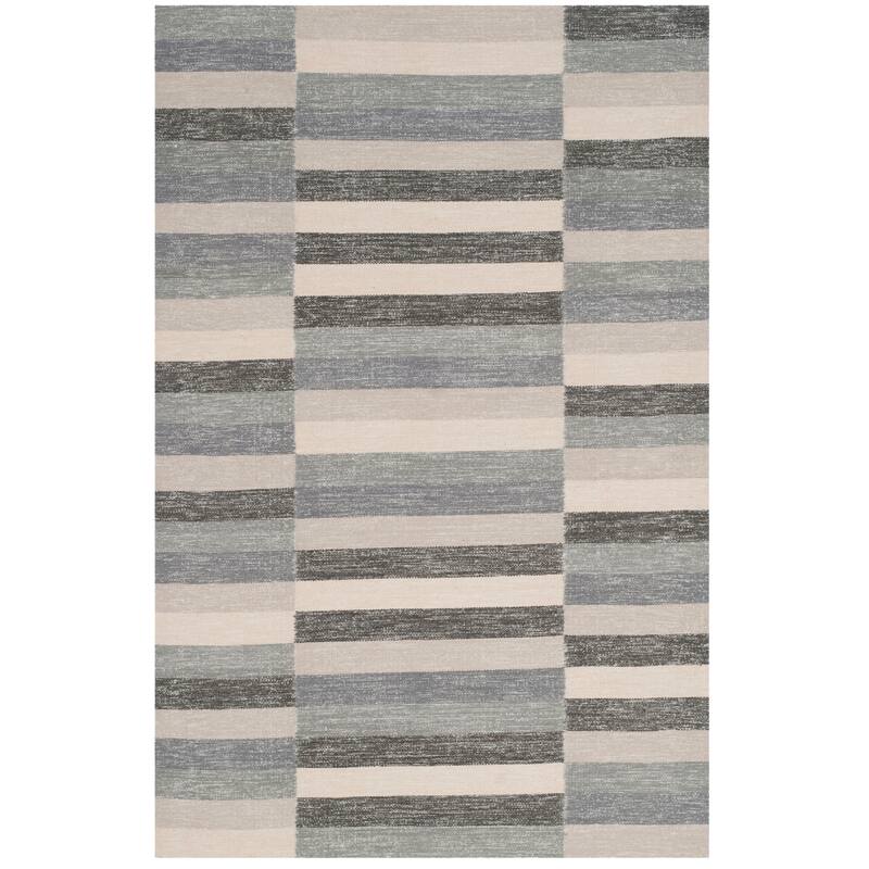 SAFAVIEH Handmade Striped Kilim Lashunda Stripe Wool Rug