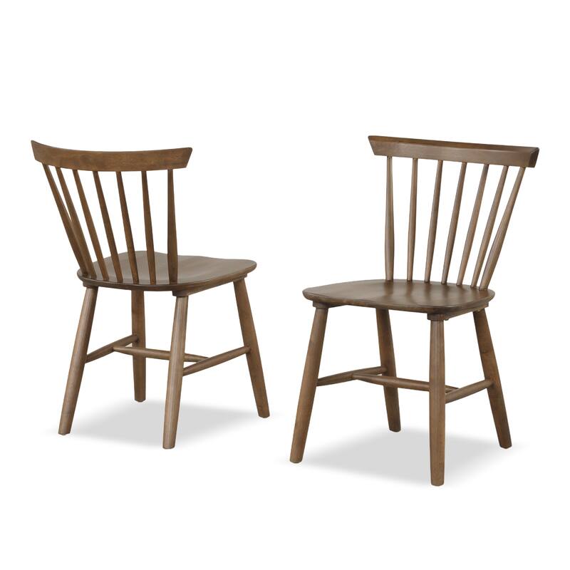 Furniture of America Zailen Mid-Century Modern 5-Piece Solid Wood Dining Set
