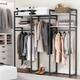 Tribesigns Garment Rack, 75 inch Freestanding Closet Organizer for Hanging Clothes