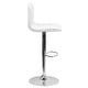 preview thumbnail 44 of 111, Modern Vinyl Stitch Back Adjustable Height Barstool - 16"W x 19"D x 35" - 44"H
