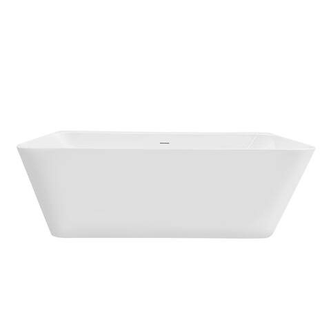 Motril 67" x 29" Soaking Bathtub in White Finish