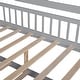 preview thumbnail 11 of 23, Wooden Full House Bed with Twin Trundle & Shelf - Playful & Practical