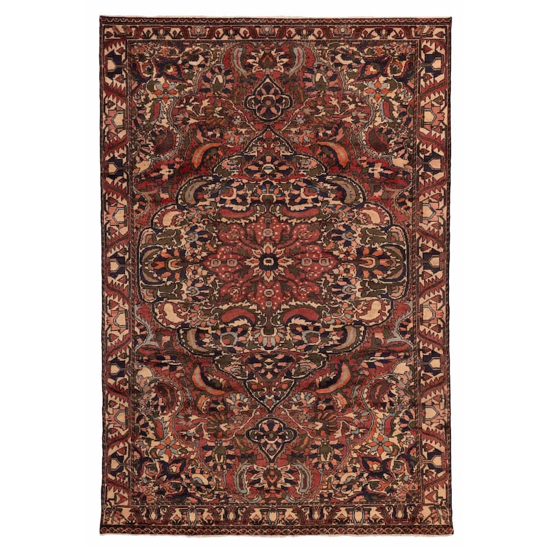 ECARPETGALLERY Hand-knotted Kayseri Vintage Red Wool Rug - 6'6 x 9'8