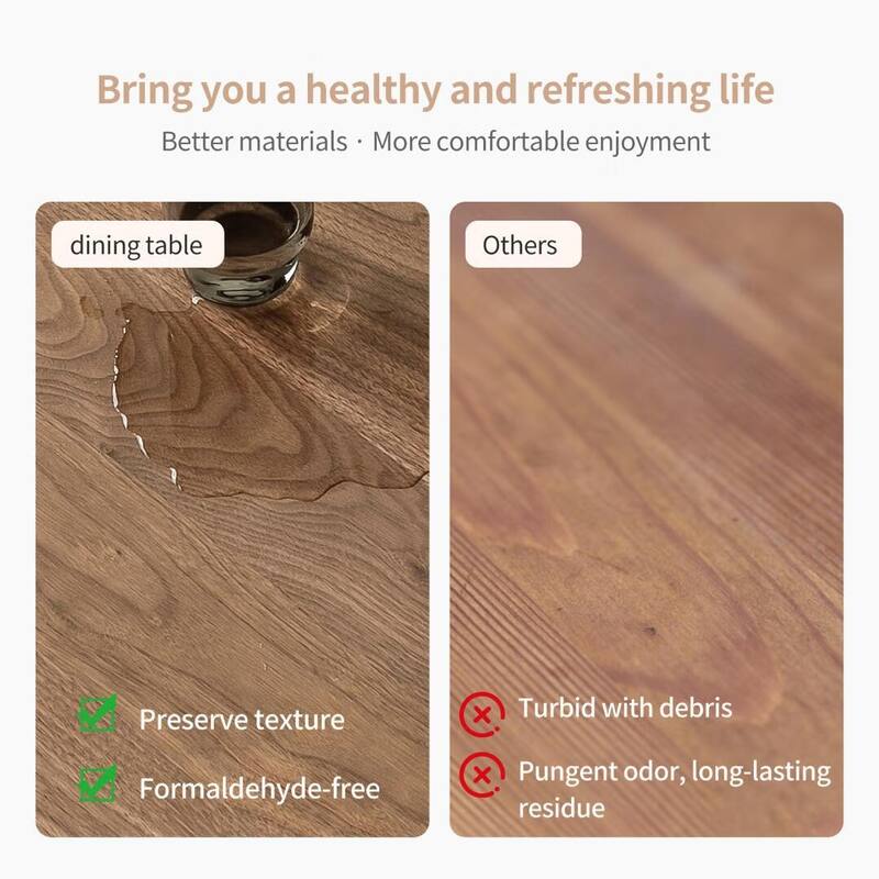 70.8" Modern Extra-Long Wooden Dining Table for 6-8 People, Rectangular Farmhouse Kitchen Table - 70.8" Wx35.4"Dx29.5"H