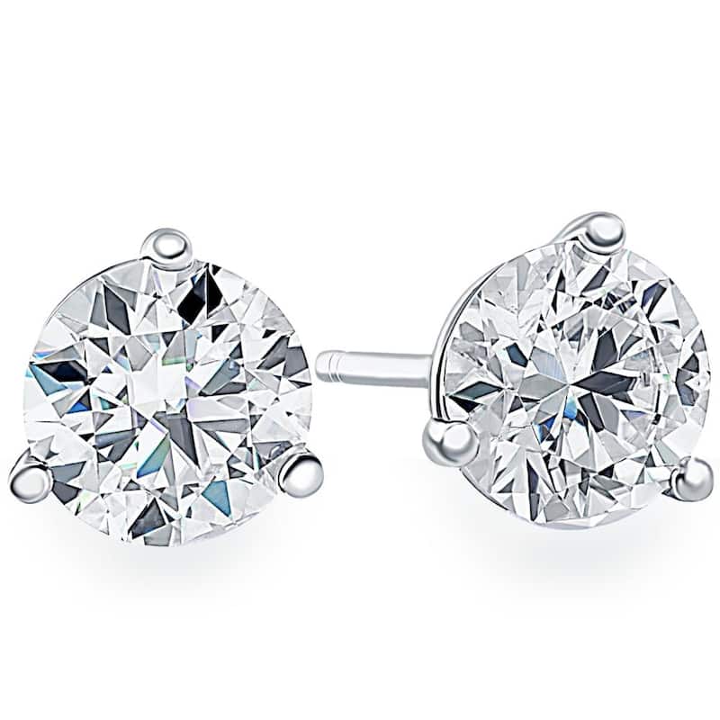 Bliss Diamond 1 1/2Ct Diamond Studs Lab Grown White Gold Lab Grown Diamond Earrings