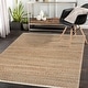 preview thumbnail 8 of 11, LR Home Organic Jute Bordered Area Rug, Tan and Off-White 7'9" x 9'9"