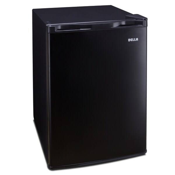 Della 2.6 cu ft Mini Refrigerator Fridge Freezer Compact Cooler Dorm, Black