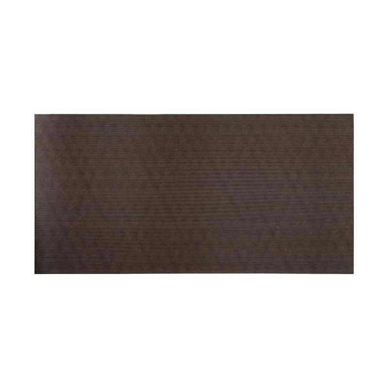 FASÄDE Rib 4-foot x 8-foot PVC Wall Panel in Smoked Pewter - 4 x 8