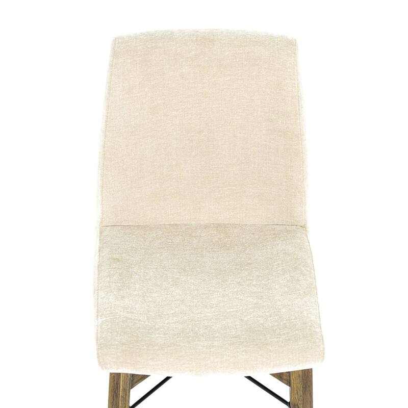Ziggy Upholstered Acacia Dining Chair (Set of 2)