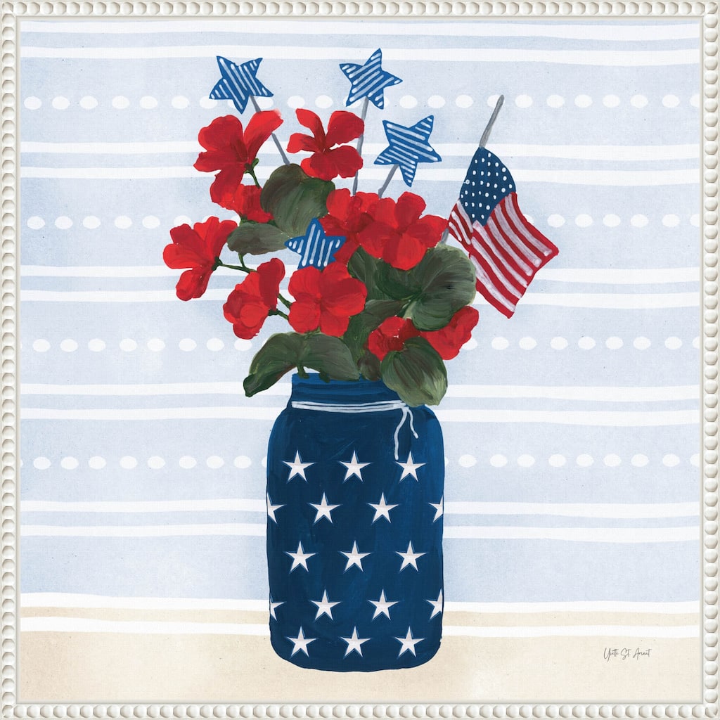 American Gnome IX by Yvette St. Amant Framed Canvas Wall Art Print