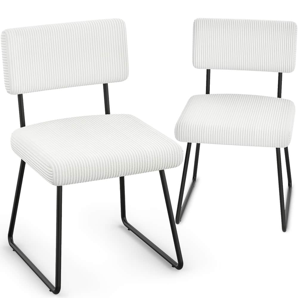 Modern Set of 2/4/6/8 Dining Chairs Upholstered Chairs with Open Back for Dining Room and Kitchen