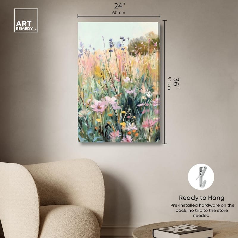 Floral Impressionism II Canvas by Art Remedy, Gallery Wrapped