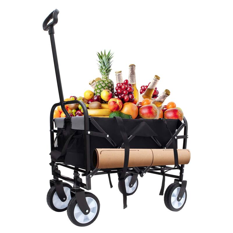 2.1 cu ft. Steel Foldable Wagon Cart