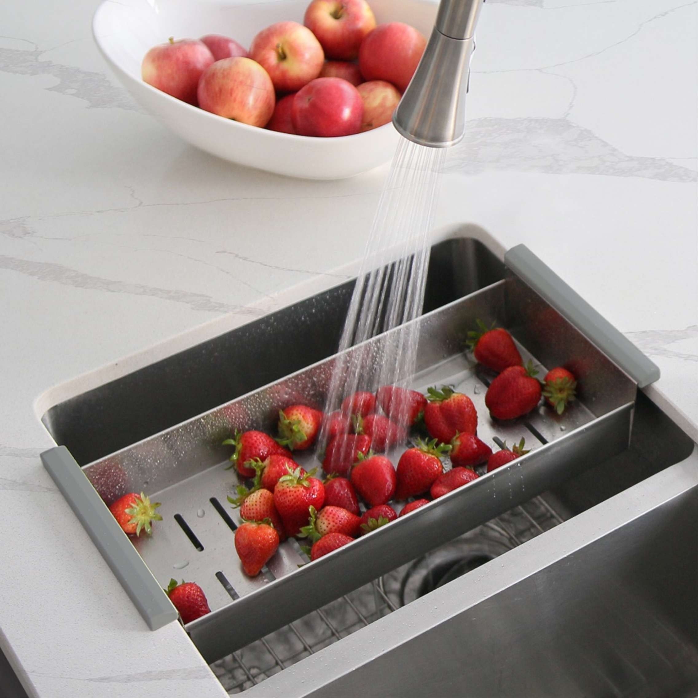 In top sink colander