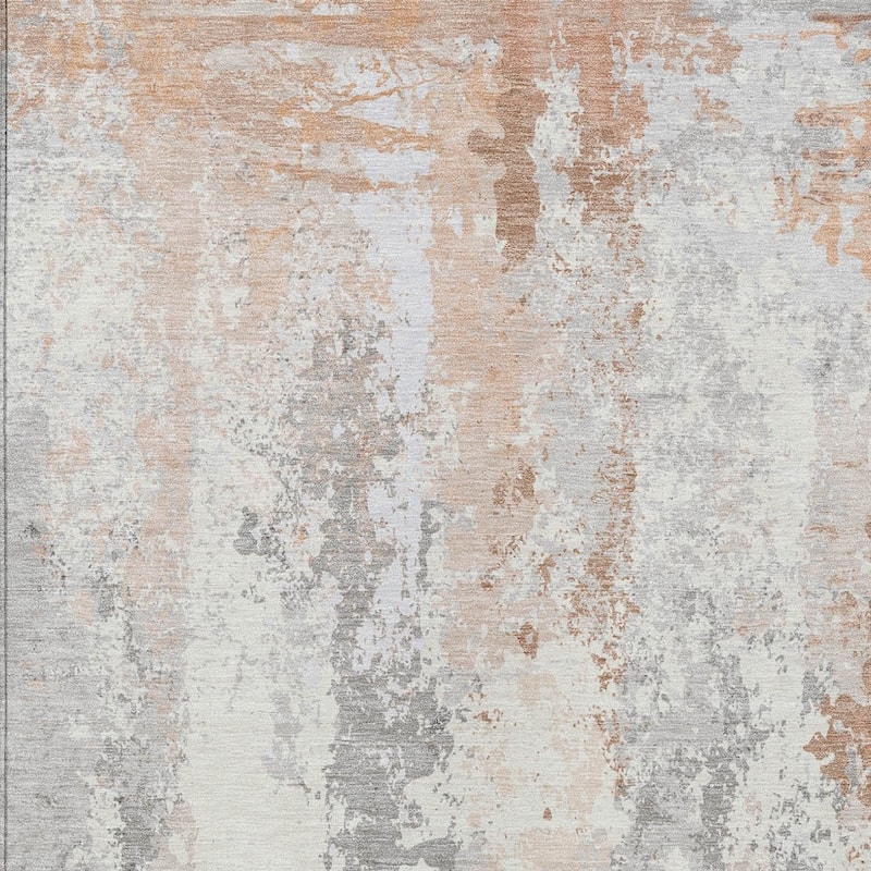 HomeRoots Abstract Transitional Rectangle Outdoor Rug