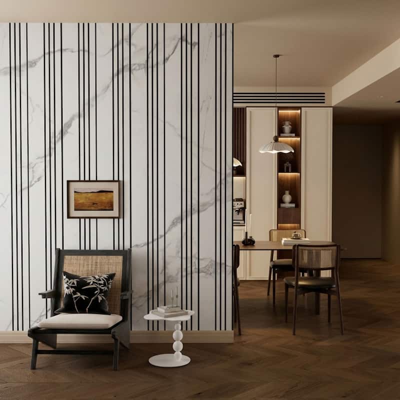 23.6" x 23.6" Wood Slat Acoustic Wall Panels for Ceiling and Wall Decor, 8-Pack (31 sq ft)