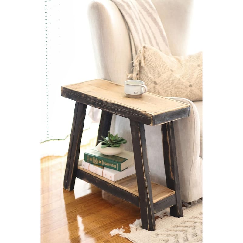 Black Combo Aztec Accent table 26x10x23H