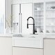 preview thumbnail 88 of 122, VIGO Edison 19" H Single Handle Pull-Down Sprayer Kitchen Faucet Set with Touchless Sensor