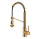 Kraus Bolden 2-Function 1-Handle Commercial Pulldown Kitchen Faucet - KPF-1610 - 18" Height - BB - Brushed Brass