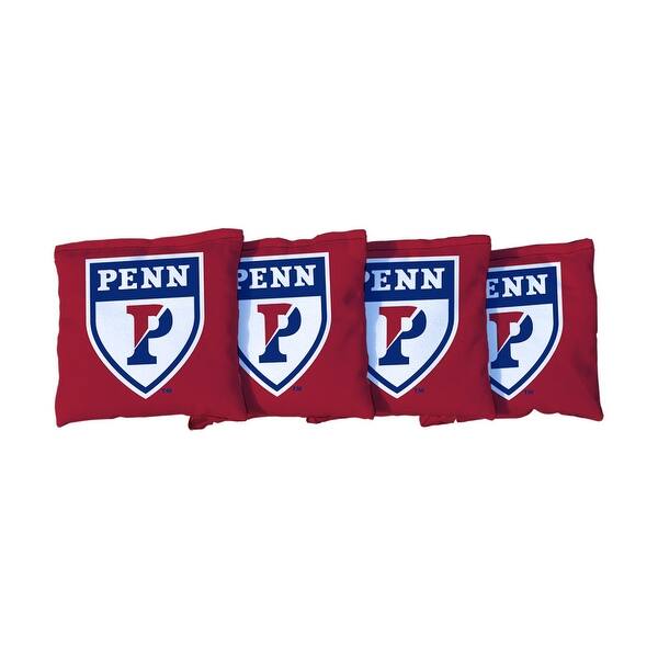 slide 2 of 3, University of Pennsylvania Penn Quakers Red Cornhole Bags All-Weather Resin Filled
