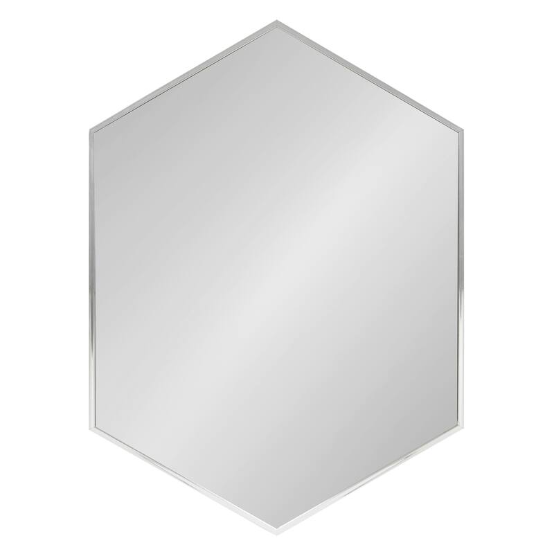 Kate and Laurel Rhodes Framed Mid-century Hexagonal Wall Mirror