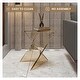 preview thumbnail 124 of 184, Randolph Indoor Side Table - Lightweight Triangular Design Accent End Table for Home Office Living Room and Bedroom, No Assembly