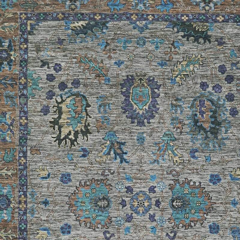 HomeRoots Floral Traditional Rectangle Outdoor Rug