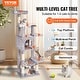 preview thumbnail 9 of 12, Cat Tree for Indoor Cats, 60.6" Cat Tower with Cat Condo, Sisal Scratching Post, Hammock, Top Perch, Jumping Platforms
