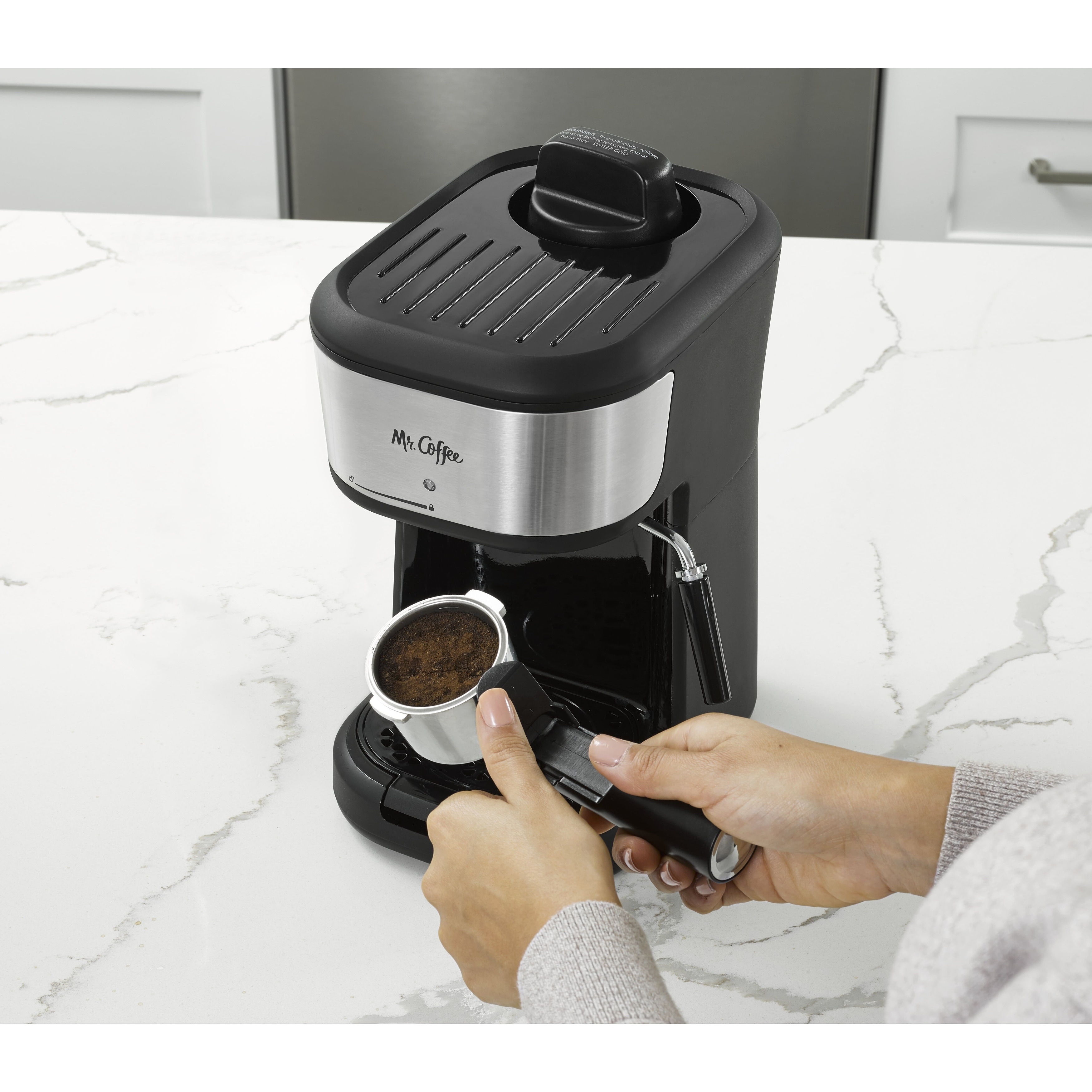 Mr. Coffee Steam Espresso and Cappuccino Maker - Black