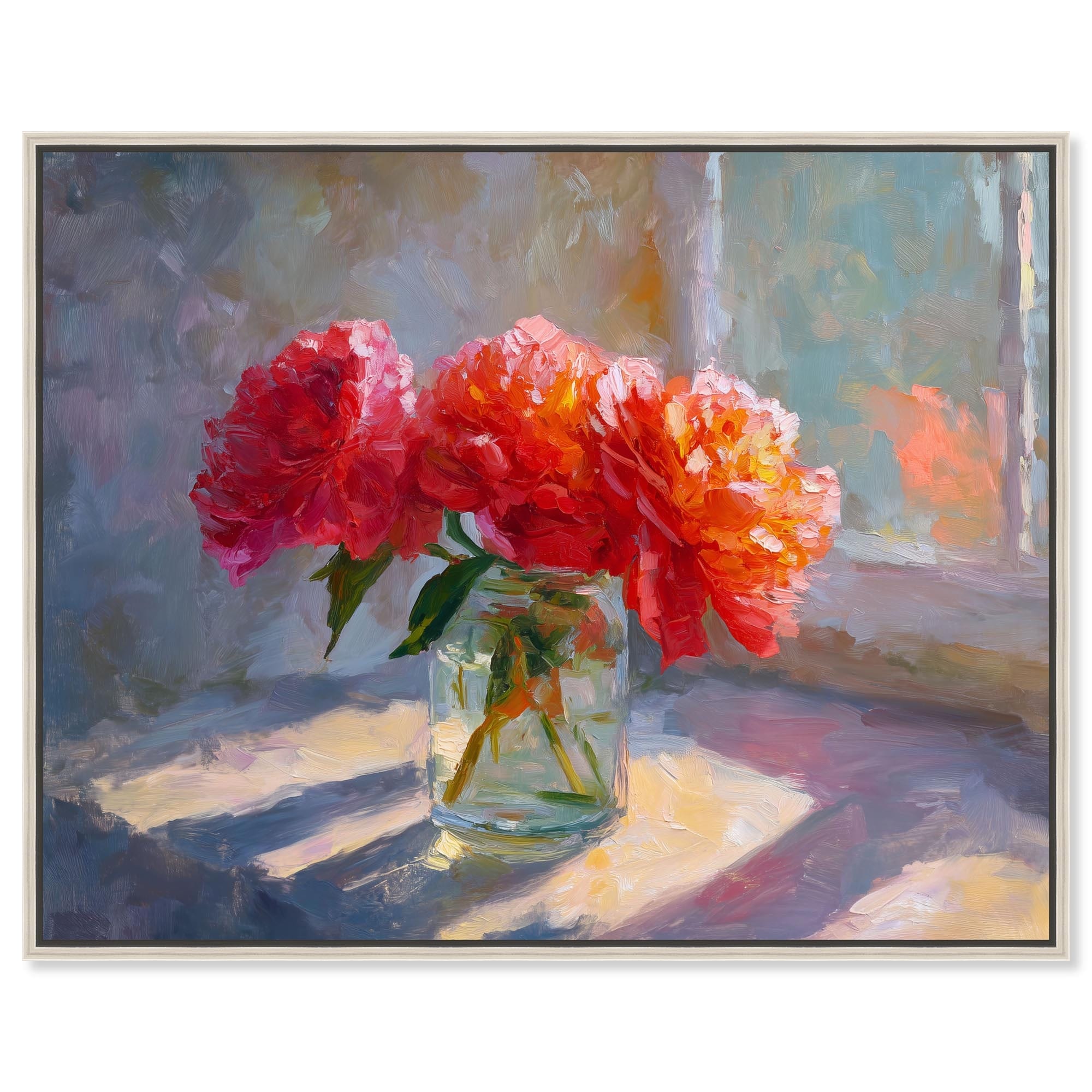 Glass Vase II Kitchen Art Framed Canvas Print by Art Remedy