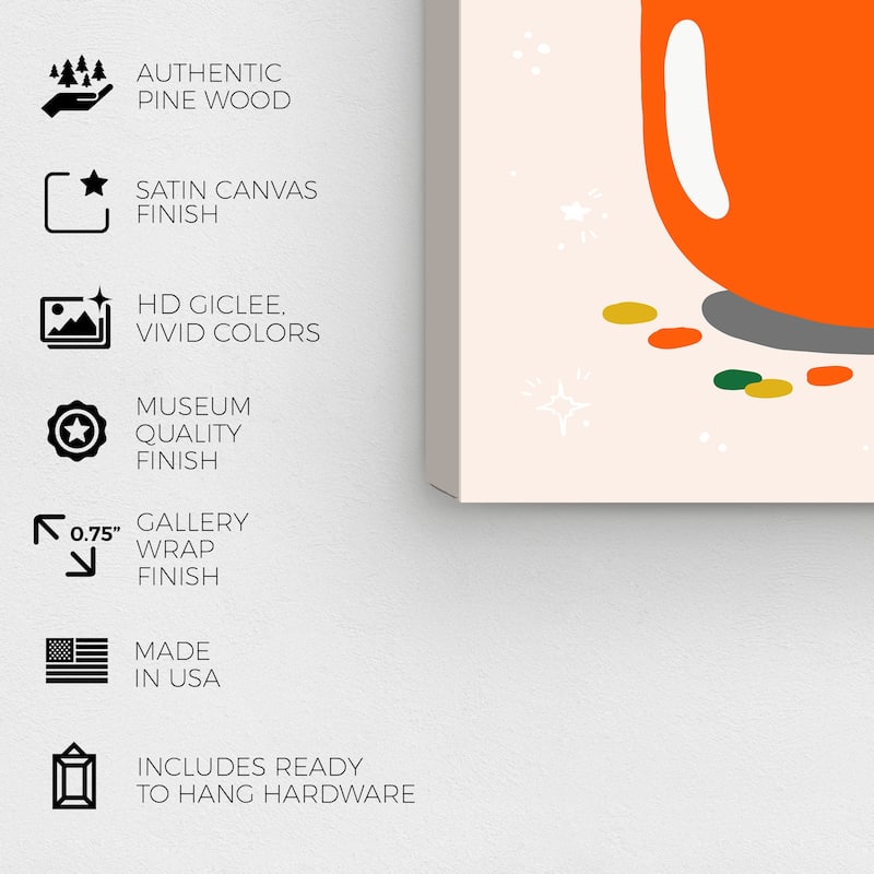 Wynwood Studio Canvas Drinks and Spirits Top of White Chocolate Red Modern & Contemporary Wall Art Canvas Print