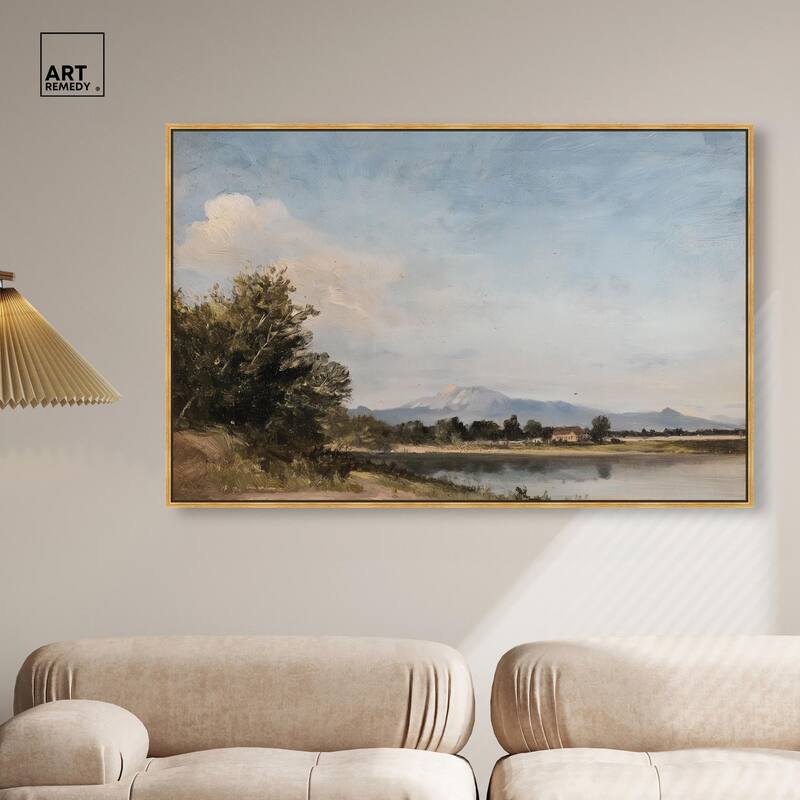 Hilltop Tower View III Canvas by Art Remedy
