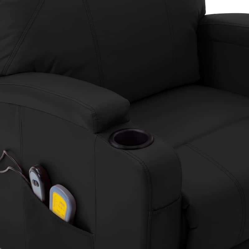 vidaXL Power Lift Recliner Electric Lift Chair for Home Theater Faux Leather - 29.9" x 34.4" x 42.1"