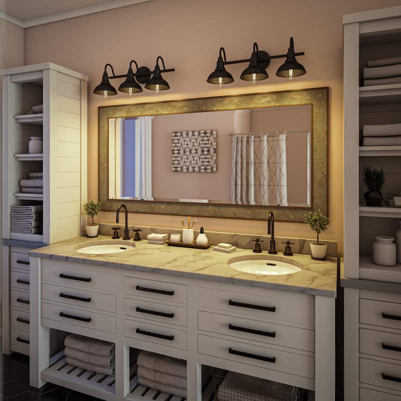 Kenroy Home Dale 3-Light Vanity Light - Sand Black