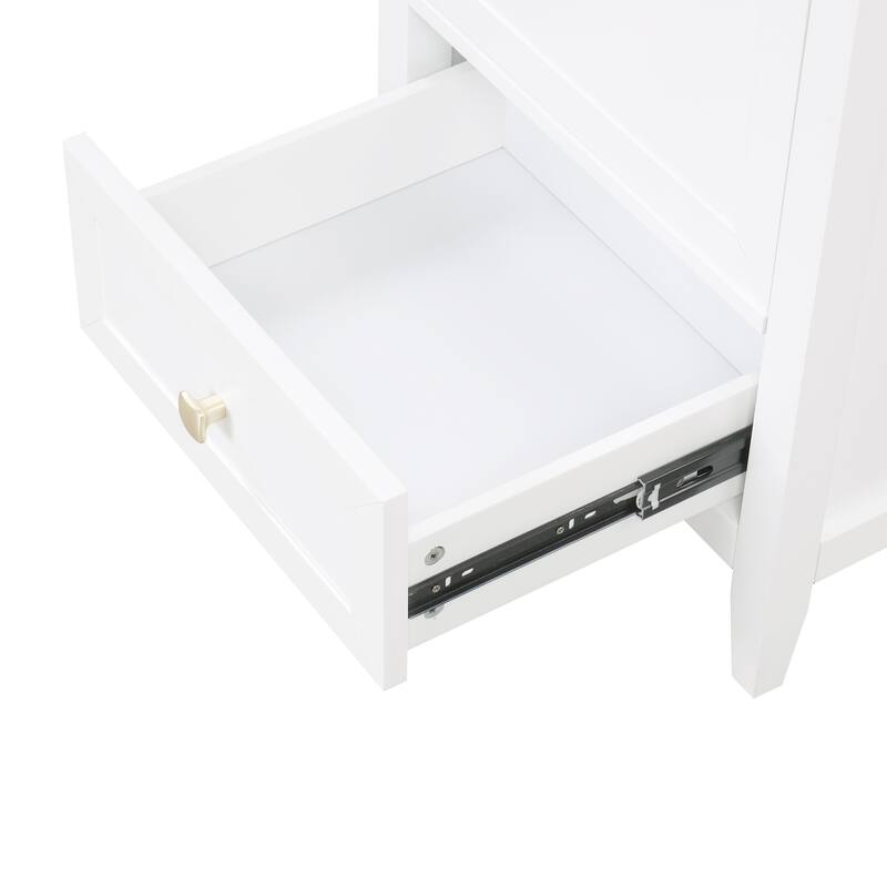 Bathroom Vanity w/ Sink, Soft Closing Cabinet Door, Door Rack & Drawer