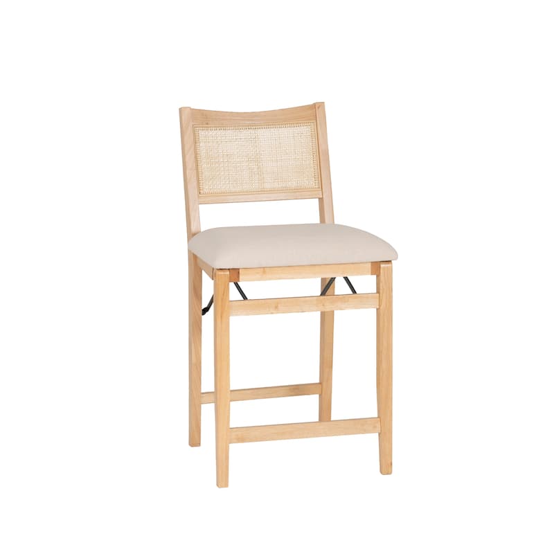 Linon Bauer Cane Back Folding Counter Stool