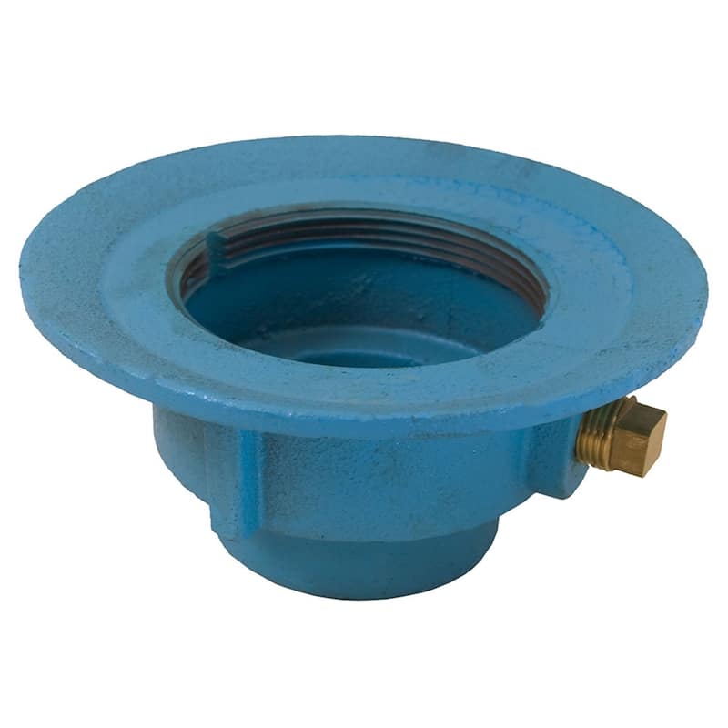 Jones Stephens D67200 7" Cast Iron Round Floor Drain - Blue - Blue
