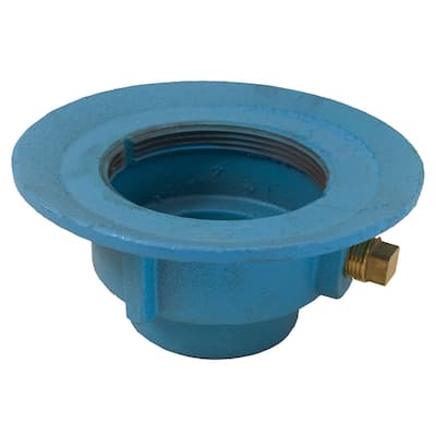 Jones Stephens D67200 7" Cast Iron Round Floor Drain - Blue