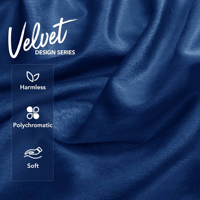Deconovo Velvet Soft Throw Pillow Covers 2 PCS (Cover Only)