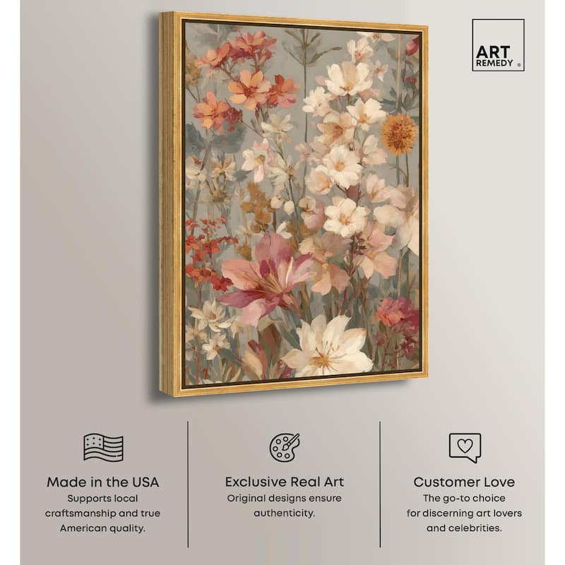 Soft Cream Wilds Canvas by Art Remedy