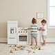 preview thumbnail 5 of 13, Teamson Kids Wooden Play Kitchen with Refrigerator, Oven and Sink, Interactive Toy Kitchen Set for Age 2-5 Toddlers and Kids
