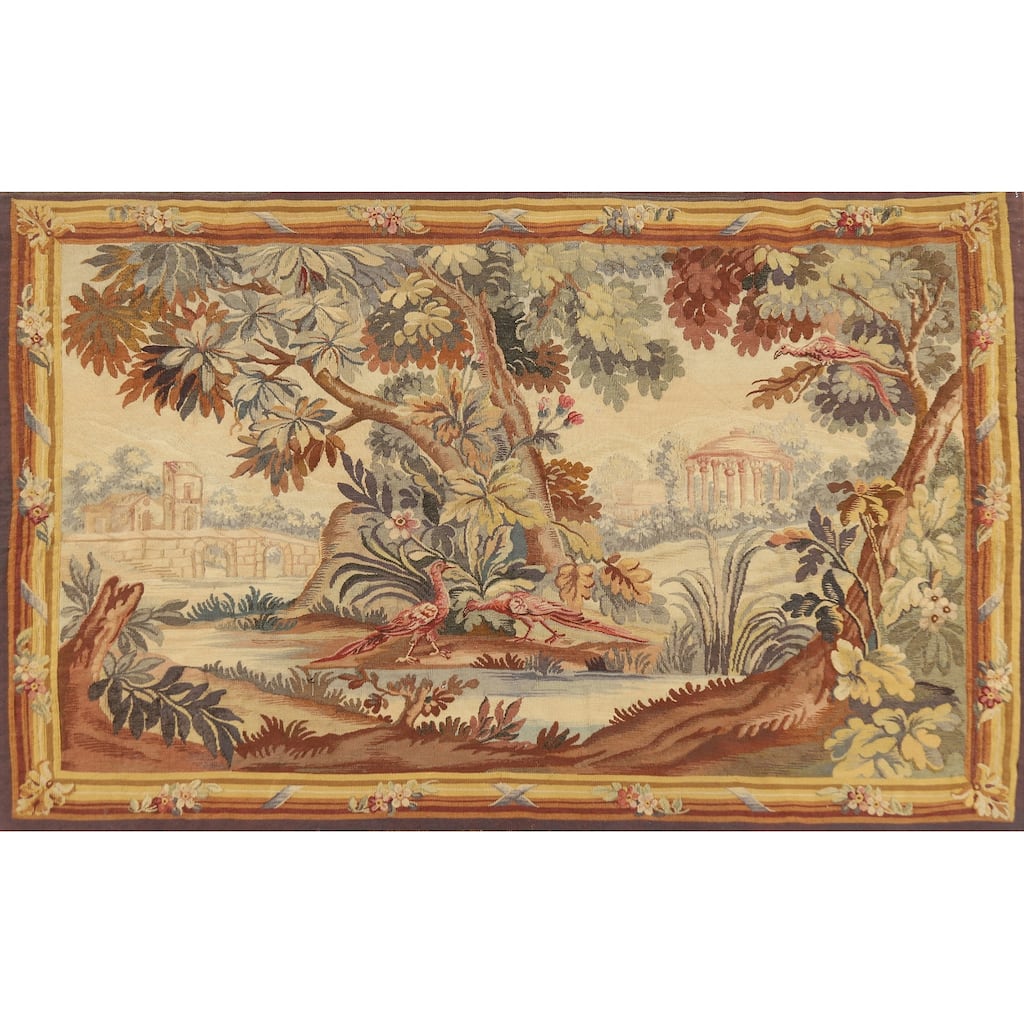 Vegetable Dye Tapestries Oriental Rug Handmade Wool Carpet - 3'11" x 5'10"