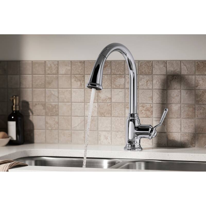 Sterling Ludington 1.5 GPM Single Hole Pull Down Kitchen Faucet