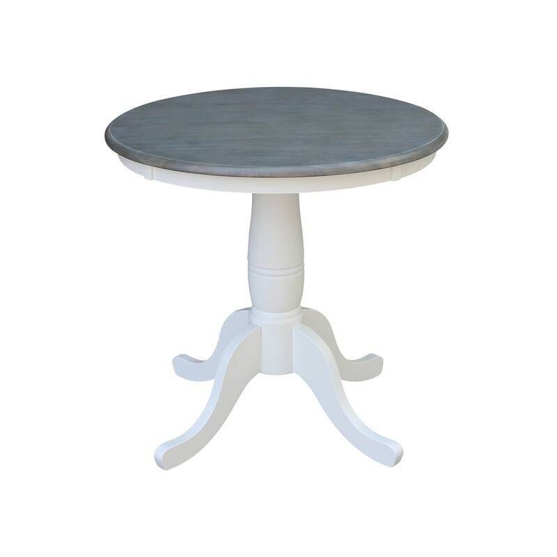 30" Round Top Pedestal Table With 2 San Remo Chairs - Set of 3 Pieces